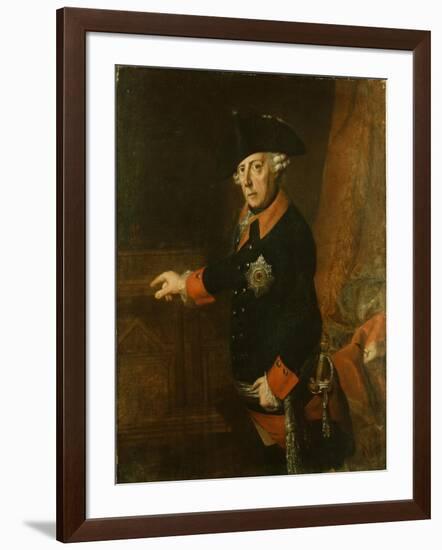 Frederick Ii the Great of Prussia, C.1763-J.H.C. Franke-Framed Giclee Print