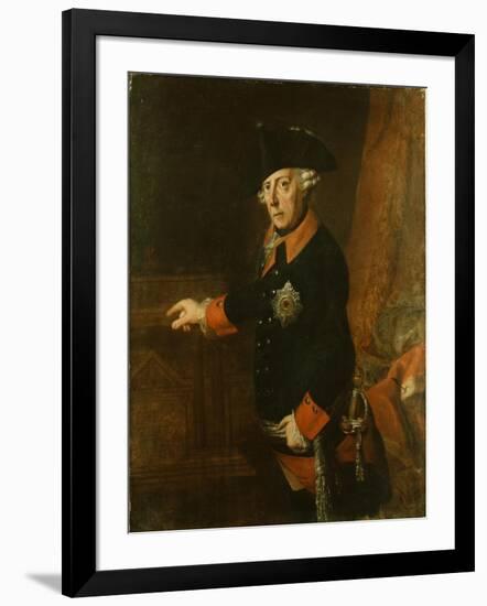 Frederick Ii the Great of Prussia, C.1763-J.H.C. Franke-Framed Giclee Print