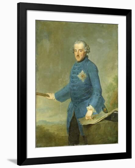 Frederick Ii the Great of Prussia, C.1770-Johann Georg Ziesenis-Framed Giclee Print