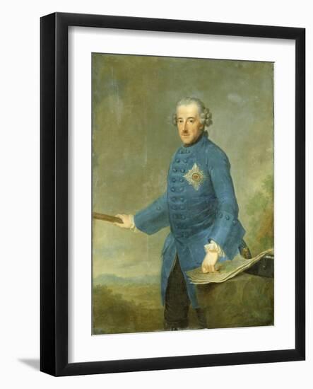 Frederick Ii the Great of Prussia, C.1770-Johann Georg Ziesenis-Framed Giclee Print