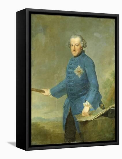 Frederick Ii the Great of Prussia, C.1770-Johann Georg Ziesenis-Framed Stretched Canvas