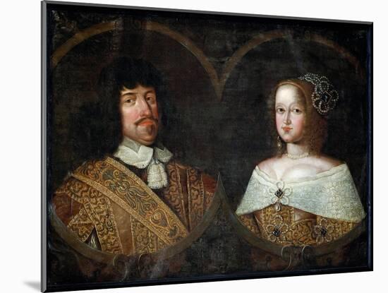 Frederick III of Denmark and his wife Sofia Amalia of Brunswick-Lyneburg, c.1643-Unknown Artist-Mounted Giclee Print