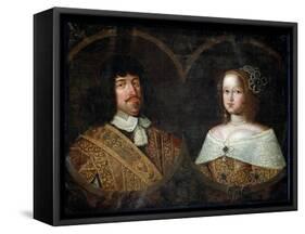 Frederick III of Denmark and his wife Sofia Amalia of Brunswick-Lyneburg, c.1643-Unknown Artist-Framed Stretched Canvas