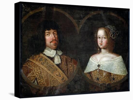 Frederick III of Denmark and his wife Sofia Amalia of Brunswick-Lyneburg, c.1643-Unknown Artist-Stretched Canvas