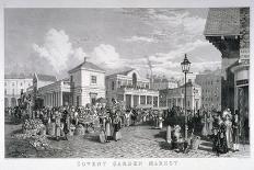 Covent Garden Market, Westminster, London, 1827-Frederick James Havell-Framed Giclee Print