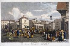 Covent Garden Market, Westminster, London, 1827-Frederick James Havell-Framed Giclee Print