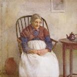 Study of an Elderly Lady-Frederick James McNamara Evans-Mounted Giclee Print