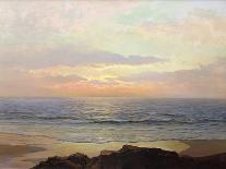 Rain Clouds and Sea-Frederick Judd Waugh-Framed Stretched Canvas