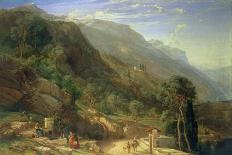 Olive Groves at Varenna, Lake Como, Italy, 1861-Frederick Lee Bridell-Framed Giclee Print