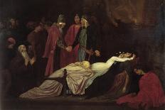 The Death of Leander, Predella Panel of the Last Watch of Hero, 1887-Frederick Leighton-Giclee Print
