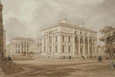 Court of King's College, Cambridge, from 'The History of Cambridge', Engraved by Daniel Havell-Frederick Mackenzie-Framed Giclee Print