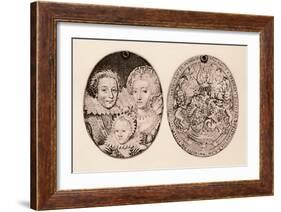 'Frederick of Bohemia, Elizabeth Stuart, and their son, Frederick Henry', 1621, (1904)-Daniel Mytens-Framed Giclee Print