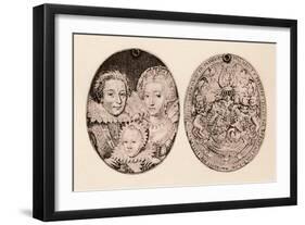 'Frederick of Bohemia, Elizabeth Stuart, and their son, Frederick Henry', 1621, (1904)-Daniel Mytens-Framed Giclee Print