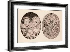 'Frederick of Bohemia, Elizabeth Stuart, and their son, Frederick Henry', 1621, (1904)-Daniel Mytens-Framed Giclee Print