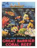Great Barrier Coral Reef c.1933-Frederick Phillips-Laminated Giclee Print