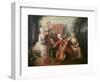 Frederick, Prince of Wales and His Sisters, 1733-Philippe Mercier-Framed Giclee Print