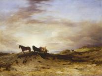 Coast Scene, 1835-Frederick Richard Lee-Stretched Canvas