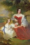 T32011 Portrait of Mrs Sarah Frances Cooper and Her Daughters-Frederick Richard Say-Framed Giclee Print