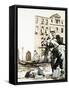 Frederick Rolfe Climbs Out of a Canal in Venice-null-Framed Stretched Canvas
