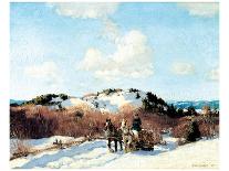 March Morning, the Red Cariole-Frederick Simpson Coburn-Mounted Art Print