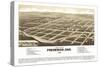 Frederick, South Dakota - Panoramic Map-Lantern Press-Stretched Canvas