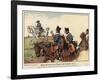 Frederick the Geat of Prussia on the March across Lausitz-Richard Knoetel-Framed Giclee Print