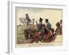 Frederick the Geat of Prussia on the March across Lausitz-Richard Knoetel-Framed Giclee Print