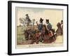 Frederick the Geat of Prussia on the March across Lausitz-Richard Knoetel-Framed Giclee Print