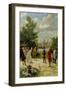 Frederick the Great (1712-86) at Rheinsberg Castle-Fedor Poppe-Framed Giclee Print