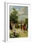 Frederick the Great (1712-86) at Rheinsberg Castle-Fedor Poppe-Framed Giclee Print