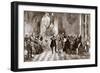 Frederick the Great and his court making music-Adolph Friedrich Erdmann von Menzel-Framed Giclee Print