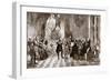 Frederick the Great and his court making music-Adolph Friedrich Erdmann von Menzel-Framed Giclee Print