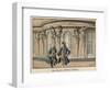 Frederick the Great and Voltaire at Sanssouci-Carl Rochling-Framed Giclee Print