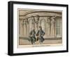 Frederick the Great and Voltaire at Sanssouci-Carl Rochling-Framed Giclee Print