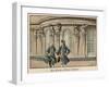 Frederick the Great and Voltaire at Sanssouci-Carl Rochling-Framed Giclee Print