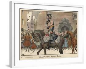 Frederick the Great Entering Breslau, 1741-Richard Knoetel-Framed Giclee Print