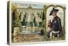 Frederick the Great, King of Prussia, and the Palace of Sanssouci, Potsdam-European School-Stretched Canvas