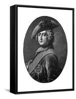 Frederick the Great, King of Prussia-Antoine Pesne-Framed Stretched Canvas