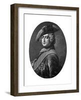 Frederick the Great, King of Prussia-Antoine Pesne-Framed Giclee Print