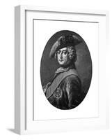 Frederick the Great, King of Prussia-Antoine Pesne-Framed Giclee Print