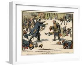 Frederick the Great of Prussia and General Zieten on the Morning after the Battle of Torgau-Carl Rochling-Framed Giclee Print