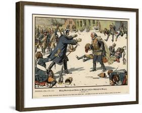 Frederick the Great of Prussia and General Zieten on the Morning after the Battle of Torgau-Carl Rochling-Framed Giclee Print