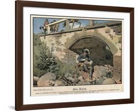 Frederick the Great of Prussia Hiding from the Enemy-Carl Rochling-Framed Giclee Print