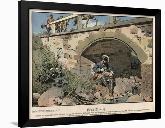 Frederick the Great of Prussia Hiding from the Enemy-Carl Rochling-Framed Giclee Print