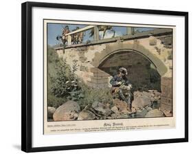 Frederick the Great of Prussia Hiding from the Enemy-Carl Rochling-Framed Giclee Print