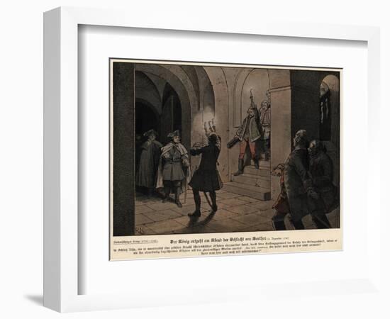 Frederick the Great of Prussia on the Evening after the Battle of Leuthen-Richard Knoetel-Framed Giclee Print