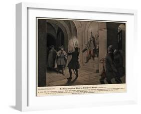 Frederick the Great of Prussia on the Evening after the Battle of Leuthen-Richard Knoetel-Framed Giclee Print