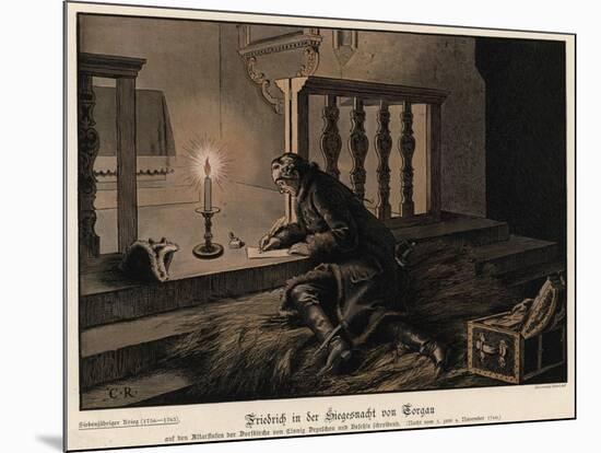 Frederick the Great of Prussia on the Night of the Victory at the Battle of Torgau-Carl Rochling-Mounted Giclee Print