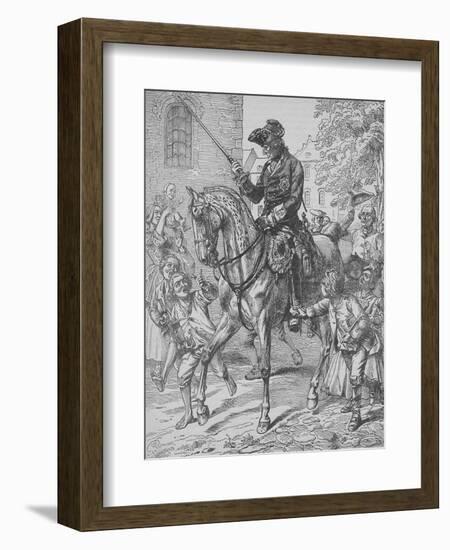 Frederick the Great of Prussia-English School-Framed Giclee Print