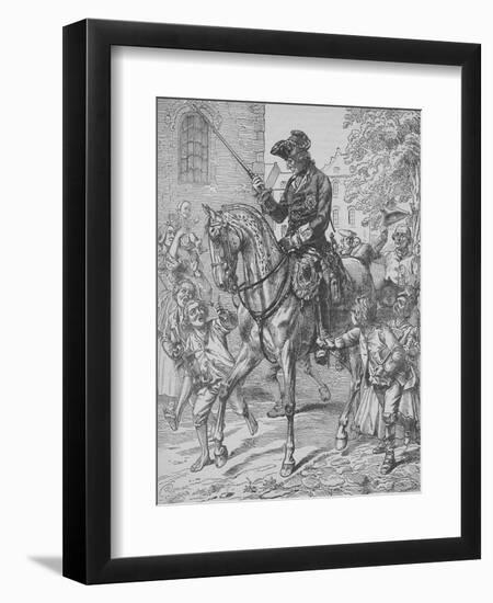 Frederick the Great of Prussia-English School-Framed Giclee Print